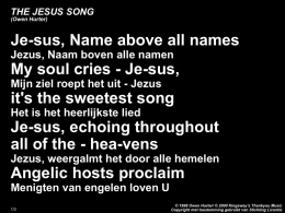The Jesus Song
