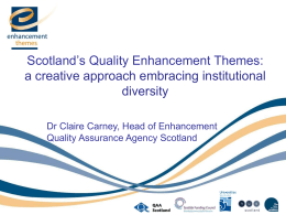 Scotland’s National Quality Enhancement Themes