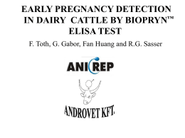 EARLY PREGNANCY DETECTION DAIRY