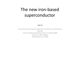 The new iron-based superconductor