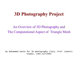 3D photography project: - City University of New York