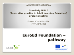 EuroEd Foundation – pathway Anca Colibaba & Rodica Vulcanescu