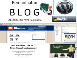 Blog Untuk Belajar