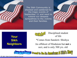 Who are the Sikhs? - Wilson High School
