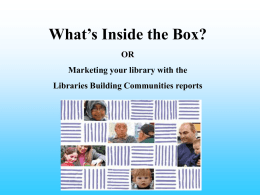 Libraries Building Communities