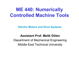 ME 534: Computer Control of Machines