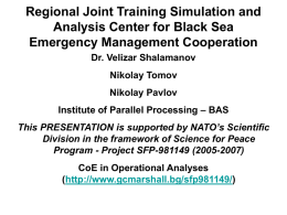 Regional Joint Training Simulation and Analysis Center for