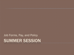 Summer Session - Oregon State University