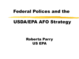 US EPA Validation of Environmental Concerns and