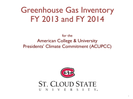 Climate Action Plan - St. Cloud State University