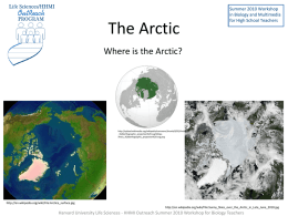 Arctic Biodiversity - Life Sciences Outreach at Harvard
