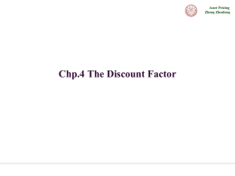 Chp.14 The Discount Factor