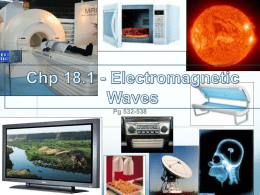 Chp 18.1 - Electromagnetic Waves