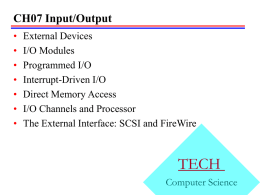 Input/Output - BenChoi.info