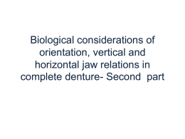 Biological considerations of orientation, vertical and