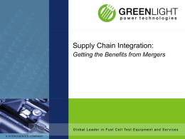 Supply Chain Integration: Getting the Benefits from Mergers