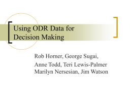 Using Office Referral Data for Decision Making