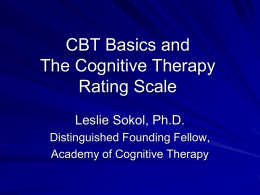 COGNITIVE THERAPY for Depression