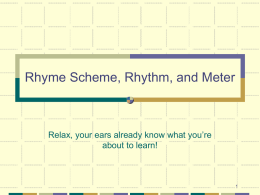 Rhythm and Meter - St. Louis Public Schools / Homepage