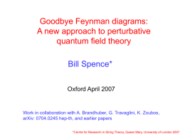 Goodbye Feynman diagrams: A new approach to perturbative