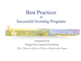 Best Benchmarks for a Successful Scout Program Sponsored