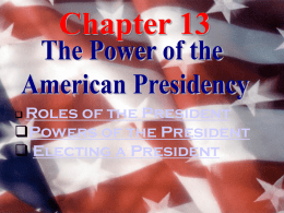 Presidential Powers - Las Vegas High School