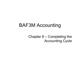 BAF3M Accounting