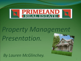 Property Management Presentation.