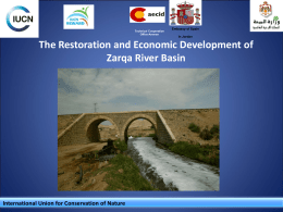 Restoration and economic development of the Zarqa River