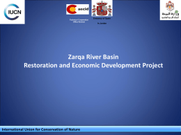 Restoration and economic development of the Zarqa River Basin