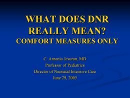 WHAT DOES DNR REALLY MEAN?