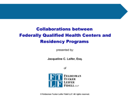 Collaborations between Federally Qualified Health Centers
