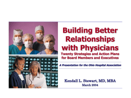 Building Better Relationships with Physicians Effective
