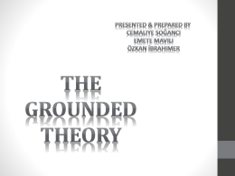 THE GROUNDED THEORY - Near East University