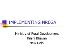 NREGA Implementation [Presentation to NAC]