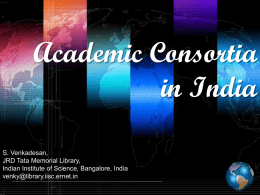Academic Consortia in India