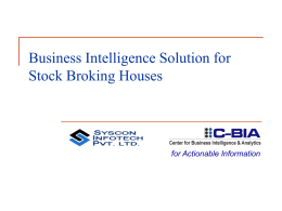 Business Intelligence for Hotel