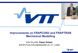 Improvements on FRAPCON3/FRAPTRAN mechanical modelling  …