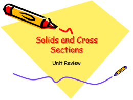 Solids and Cross Sections
