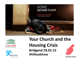 Your Church and the Housing Crisis Bridgend 29.01.15 #