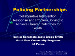 Policing Partnerships