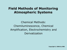 Field Methods of Monitoring Atmospheric Systems