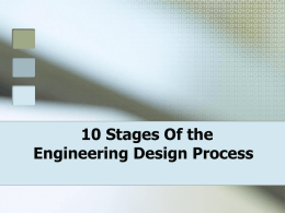 10 Steps Of the Engineering Design Process