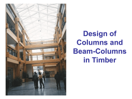 Design of Timber Bending Members