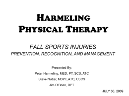 PowerPoint - Harmeling Physical Therapy