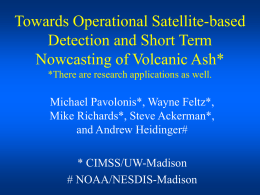 Volcanic Ash: Automated Detection and Plume Height
