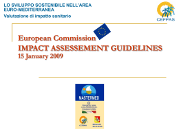 European Commission IMPACT ASSESSEMENT GUIDELINES 15
