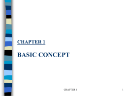 CHAPTER 1 BASIC CONCEPT - NTU NLPL's Homepage
