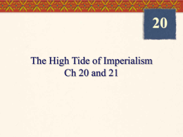 Chapter 22 The High Tide of Imperialism