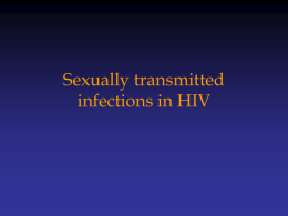 Sexually transmitted infections in HIV